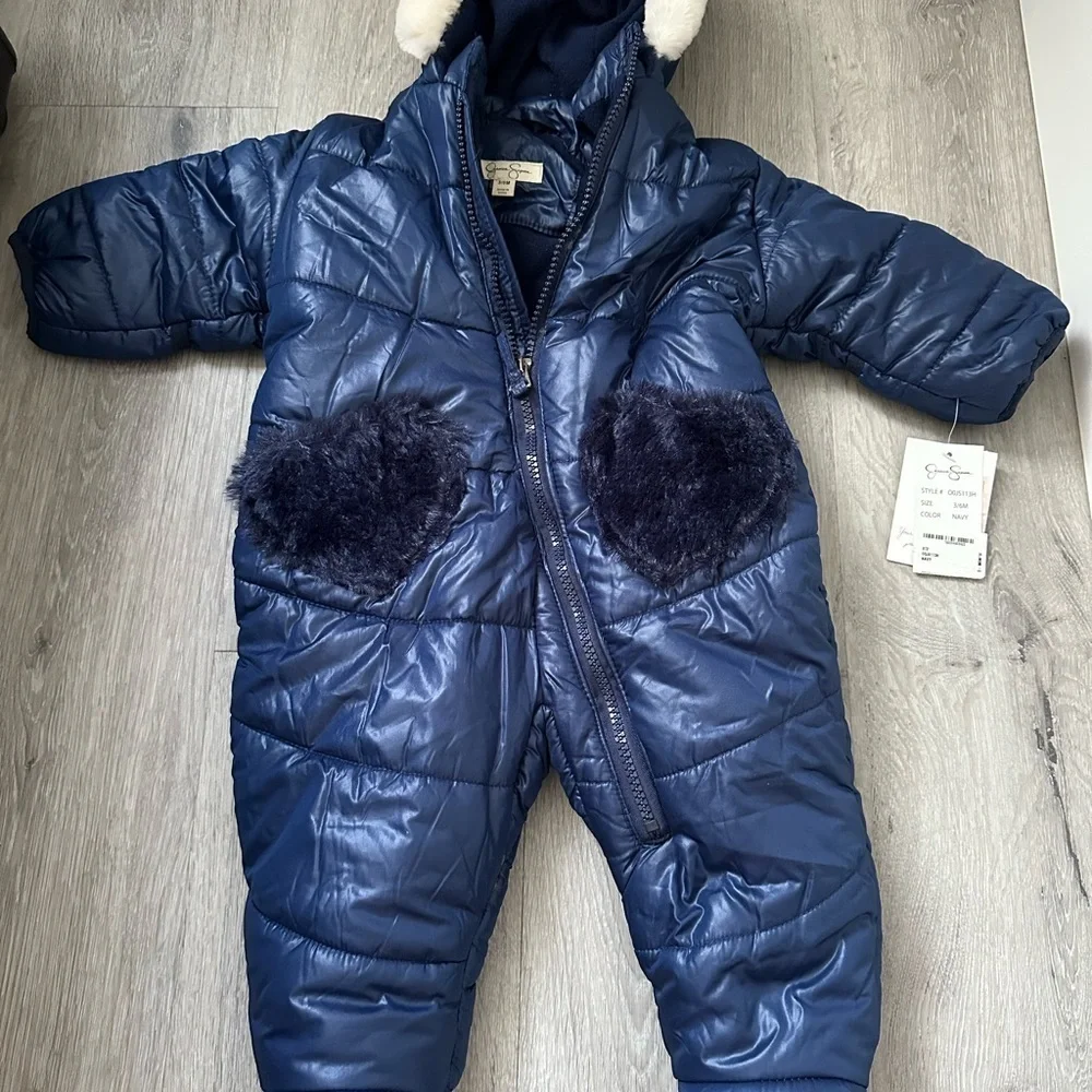 Jessica Simpson Midnight Blue Infant Snowsuit